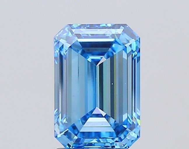Loose Diamond - EMERALD 3.45ct Fancy Vivid Blue VS1 (1 of 1)