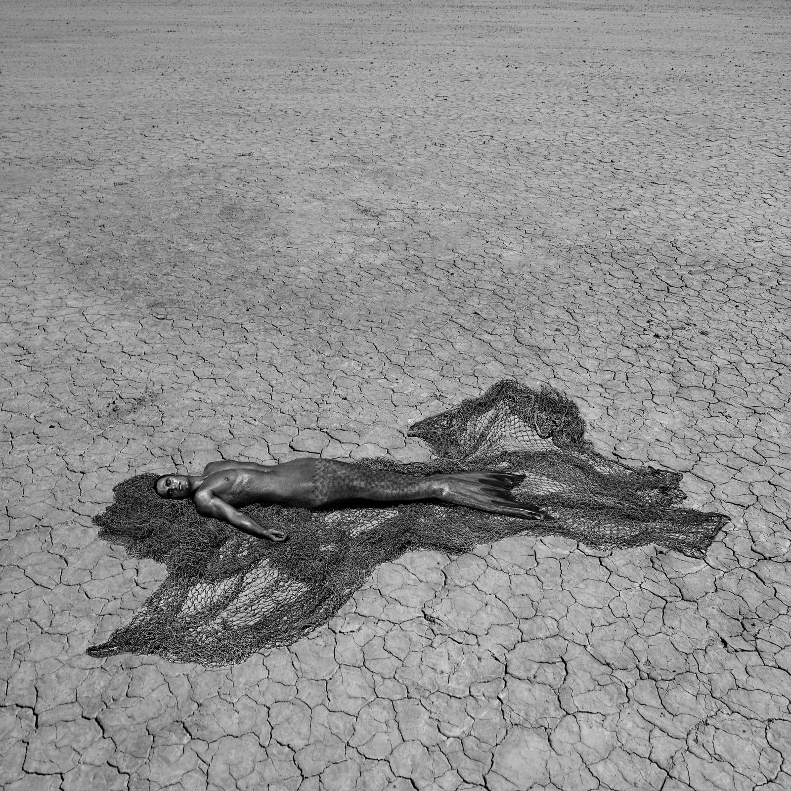 Giuliano Bekor ELM15 The Mermaid 40 x 40 Black and White Photo (1 of 6)