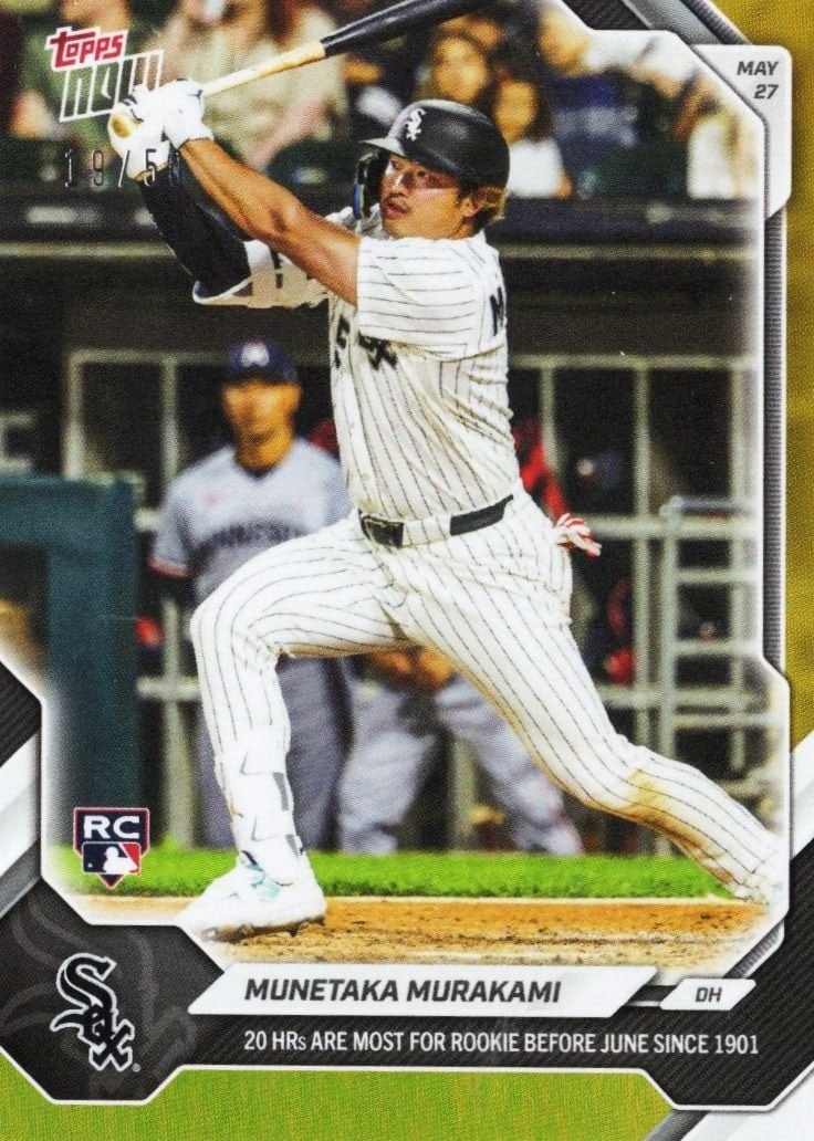 Munetaka Murakami 2026 Topps Now #257 Gold Foil Rookie Card /50 (1 of 2)