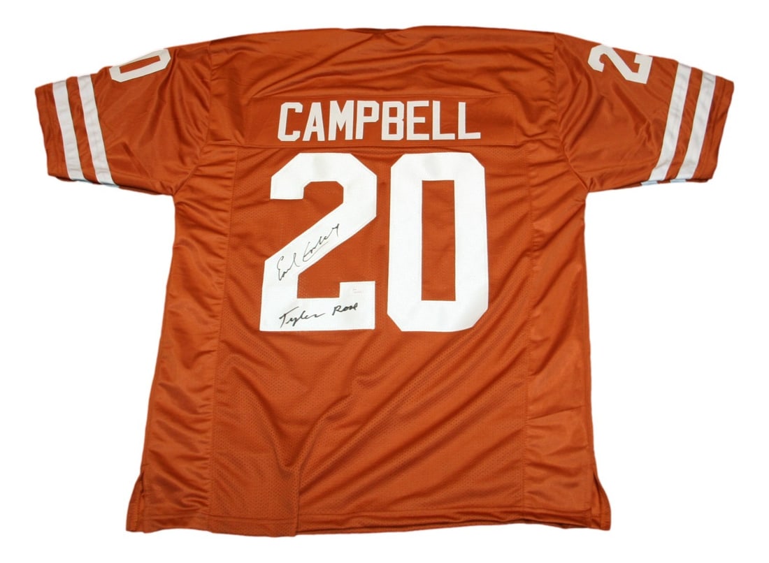 Texas Longhorns XL jersey signed by Earl Campbell JSA (1 of 4)