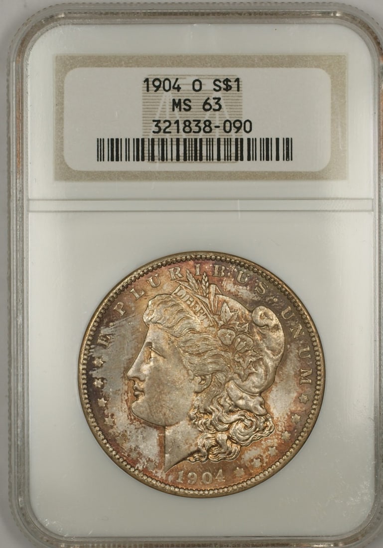 NGC MS-63 1904-O Morgan Silver Dollar Toned $1 (1 of 1)