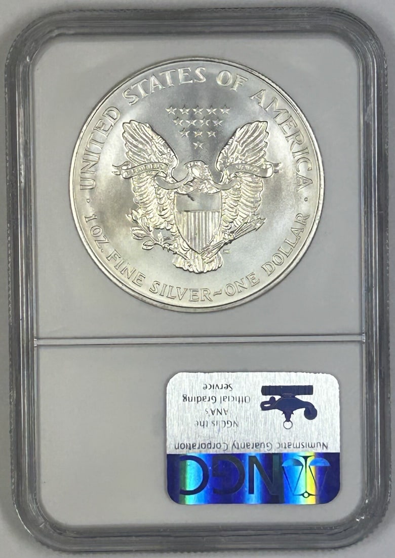 NGC MS 69 1994 Silver American Eagle Dollar - 2