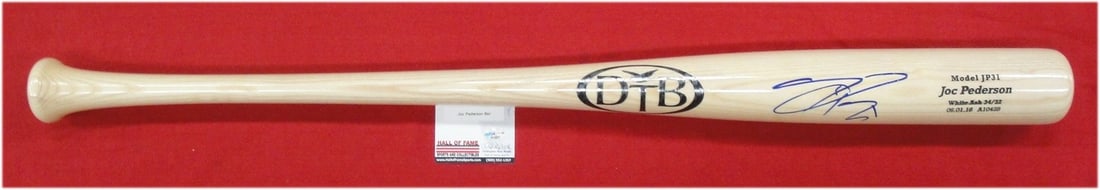 Joc Pederson Autographed Team Issued Bat Hall of Fame Sports (1 of 5)