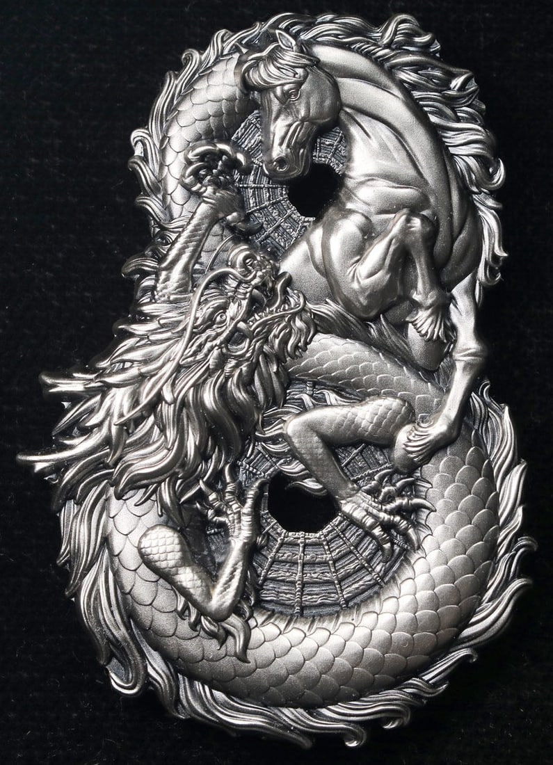 2026 Samoa 5 Tala 3 oz .999 Silver Dragon Horse Coin OGP (1 of 3)