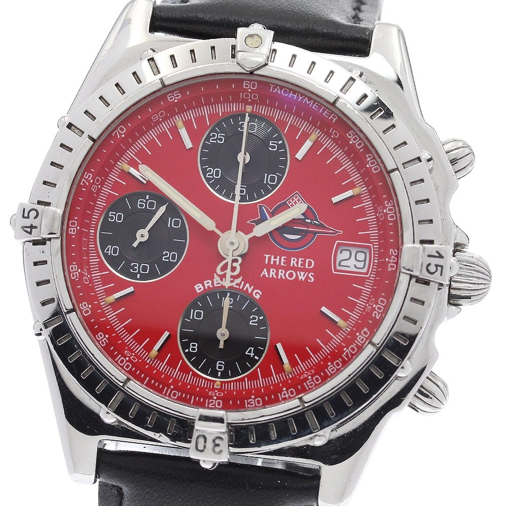 Breitling Red Arrows A13050.1 men's automatic chronograph watch: Breitling Red Arrows A13050.1 men's automatic chronograph watch Breitling Red Arrows men's wristwatch, reference A13050.1, from a limited edition of 1,965 pieces worldwide. This Swiss-made automatic w