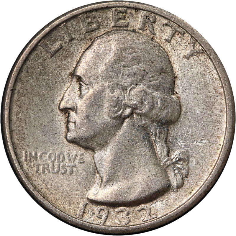 1932 S Washington Quarter Silver Key Date Choice AU BU: 1932 S Washington Quarter Silver Key Date Choice AU BU Original 1932-S Washington Quarter with Choice AU/BU grade. This circulated silver key date coin has nice eye appeal, luster, strike, color, and 