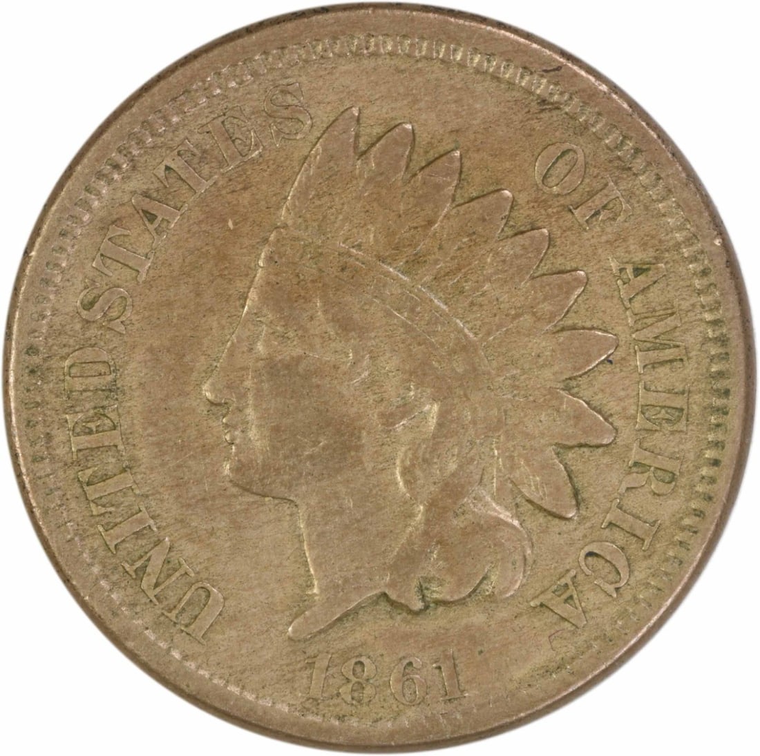 1861 United States Indian Head Small Cent Copper EF Uncertified: 1861 United States Indian Head Small Cent Copper EF Uncertified 1861 Indian Head small cent coin from the United States. This pre-owned, circulated example is listed in EF grade and is uncertified. Sp