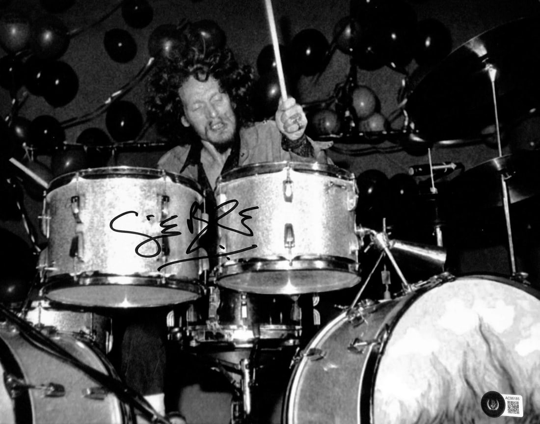 Beckett authenticated Ginger Baker signed 11x14 performance photo LOA (1 of 1)