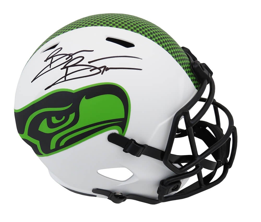 Riddell Speed Replica Helmet Seattle Seahawks Lunar Eclipse signed by Brian Bosworth (1 of 1)
