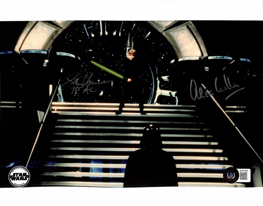 Star Wars ROTJ 8x10 Photo Signed by Alec Mills and Simon Hume Beckett Authenticated: Star Wars ROTJ 8x10 Photo Signed by Alec Mills and Simon Hume Beckett Authenticated This is an original 8x10 photograph signed by Alec Mills and Simon Hume, both of whom worked on principal photograph