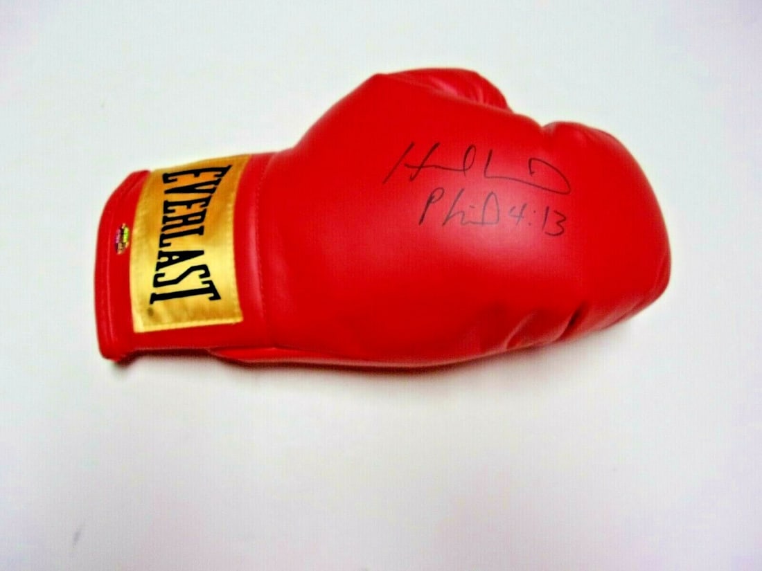 Evander Holyfield Signed Boxing Glove With COA (1 of 2)