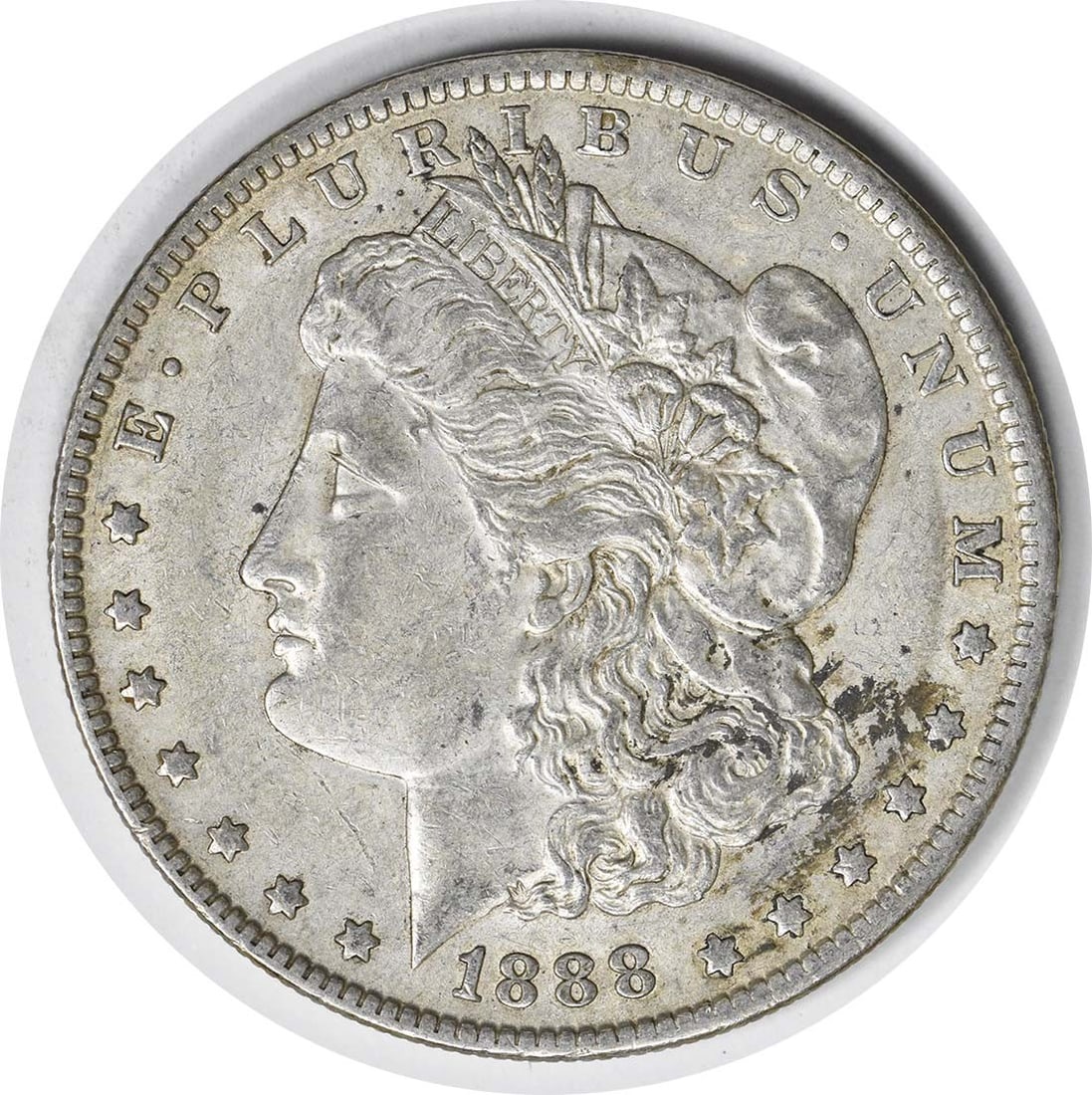 1888 O Morgan Silver Dollar VAM 21 AU Oval O Uncertified: 1888 O Morgan Silver Dollar VAM 21 AU Oval O Uncertified 1888-O VAM 21 Morgan Silver Dollar with an Oval O variety designation. This pre-owned coin is circulated and graded AU, and it remains uncertif