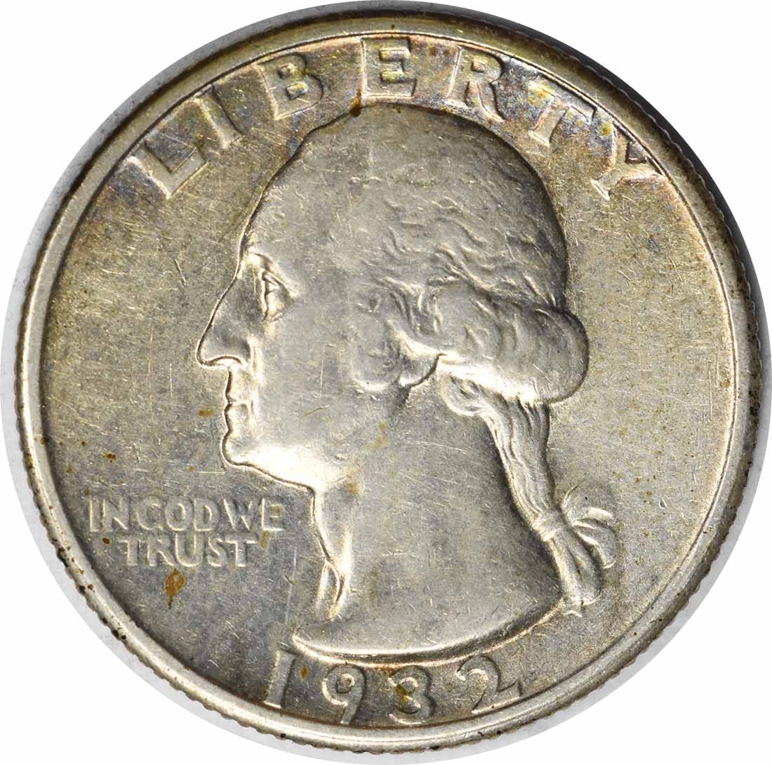 1932 San Francisco Washington 25C Silver Quarter AU Uncertified: 1932 San Francisco Washington 25C Silver Quarter AU Uncertified 1932-S Washington quarter in AU grade and uncertified condition. This circulated United States 25-cent coin is composed of 90% silver an