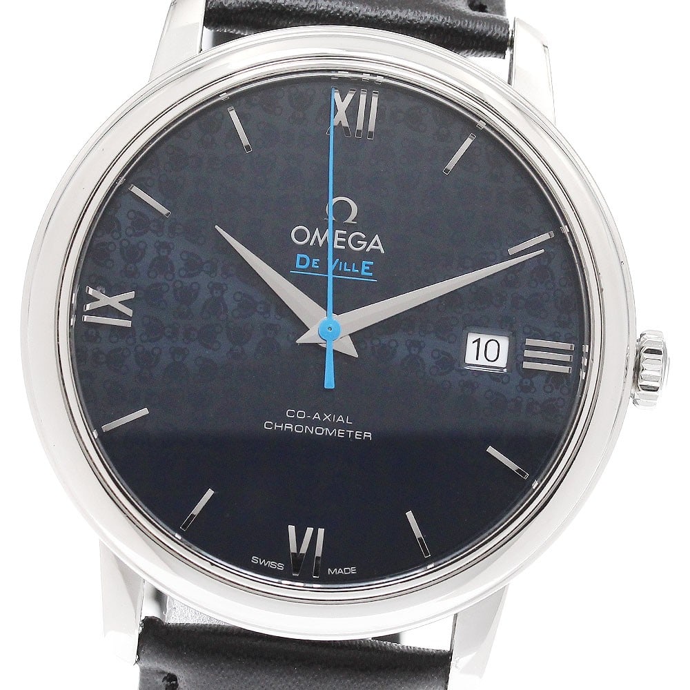OMEGA De Ville Prestige Orbis 424.13.40.20.03.003 Mens Date Watch: OMEGA De Ville Prestige Orbis 424.13.40.20.03.003 Mens Date Watch OMEGA De Ville Prestige Orbis Date men's wristwatch with automatic movement and a navy dial. The stainless steel case shows several li