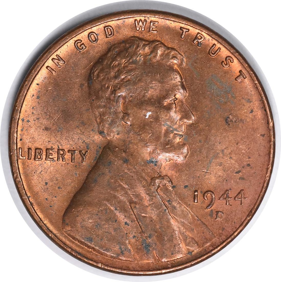 Choice BU 1944-D/S Lincoln Wheat Cent FS-512 Copper Uncertified (1 of 2)