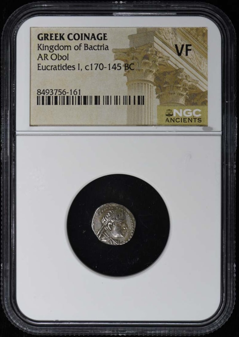 NGC Certified AR Obol Coin from the Kingdom of Bactria (1 of 2)