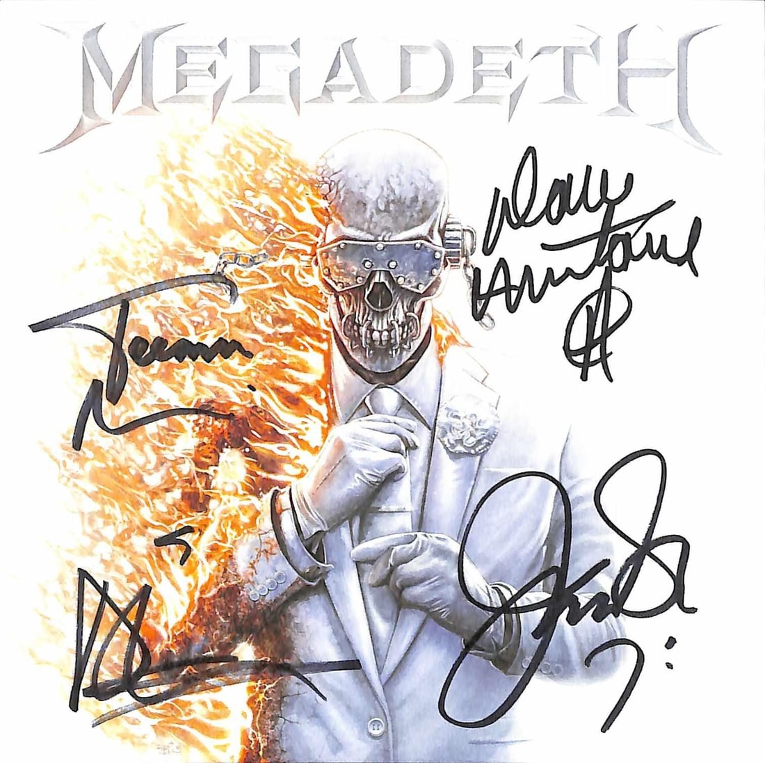 Megadeth signed CD insert with Beckett LOA full LP artwork (1 of 1)
