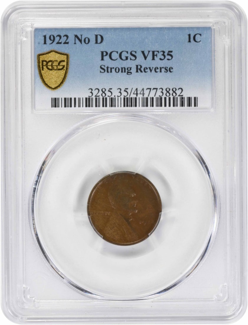PCGS VF35 1922 Lincoln Wheat Small Cent Strong Reverse: PCGS VF35 1922 Lincoln Wheat Small Cent Strong Reverse 1922 Lincoln Wheat Small Cent graded VF35 by PCGS. This circulated copper coin is a pre-owned example from the United States. Specifications Year