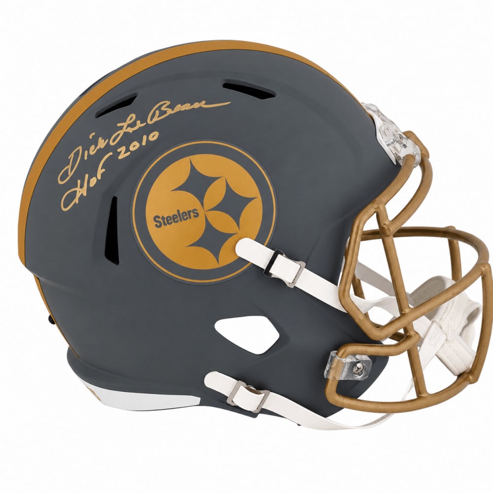Pittsburgh Steelers Riddell Slate Full Size Replica Helmet Signed by Dick LeBeau (1 of 1)