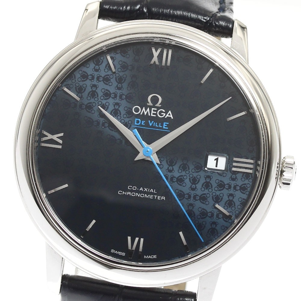 OMEGA De Ville Prestige Orbis men's automatic date watch 424.13.40.20.03.003: OMEGA De Ville Prestige Orbis men's automatic date watch 424.13.40.20.03.003 OMEGA De Ville Prestige Orbis Date men's wristwatch with automatic movement and a navy dial. This stainless steel watch fea