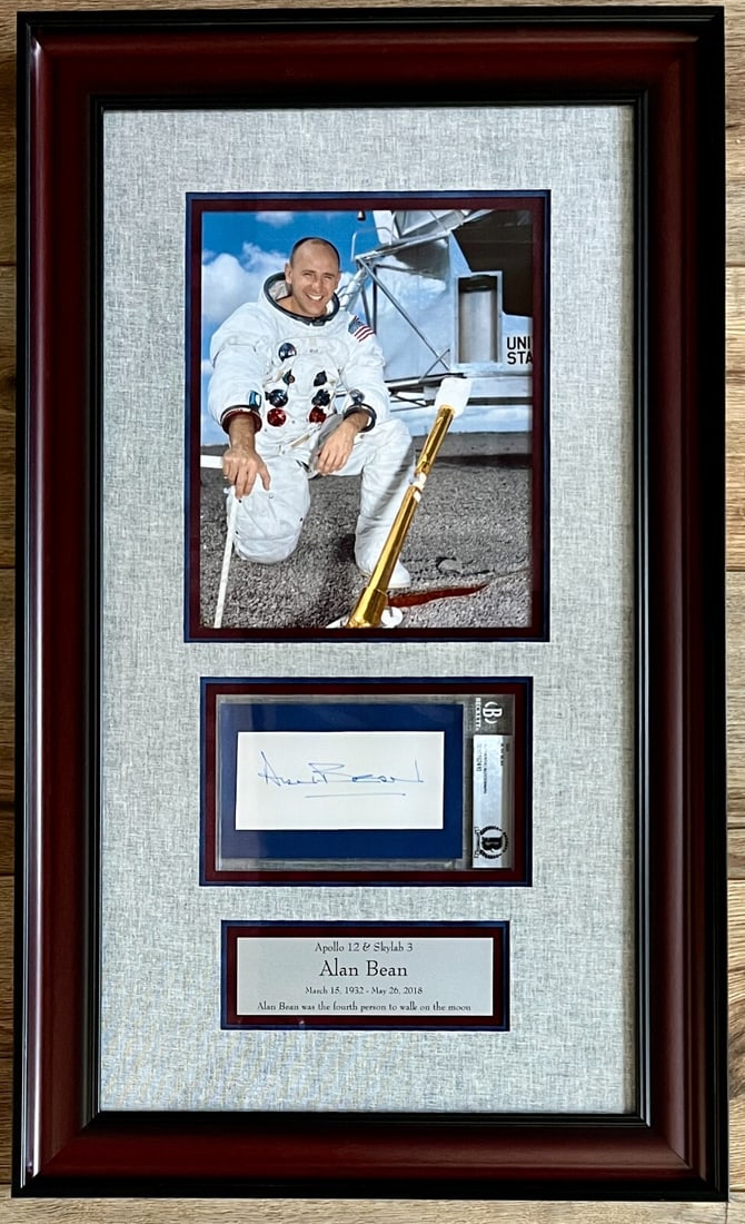 Alan Bean Apollo 12 Signed Custom Framed Display Beckett Authenticated (1 of 5)