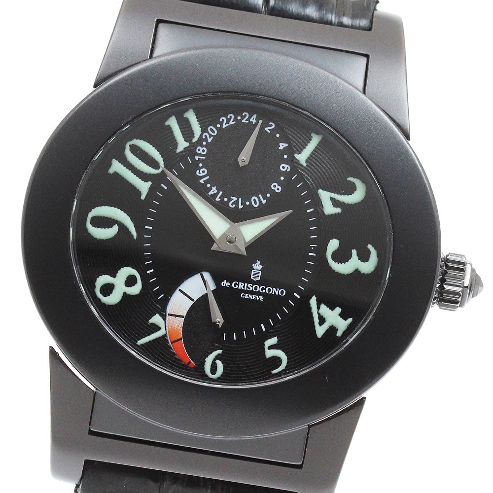 DE GRISOGONO Instrument Tondo mens automatic wristwatch power reserve (1 of 6)