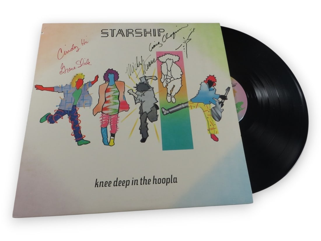 Starship signed record album with Grace Slick Chaquico Mickey Thomas BAS (1 of 4)