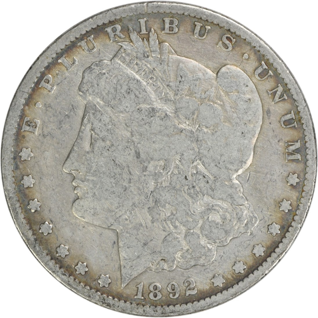 1892-S Morgan Silver Dollar VG Uncertified San Francisco Coin: 1892-S Morgan Silver Dollar VG Uncertified San Francisco Coin This 1892-S Morgan Silver Dollar is a beautiful representation of American coinage, featuring the iconic design by George T. Morgan. Made 