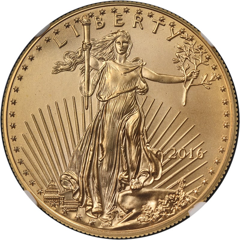 NGC MS70 2016 $50 Gold American Eagle 30th Anniversary Elizabeth Jones Label (1 of 4)
