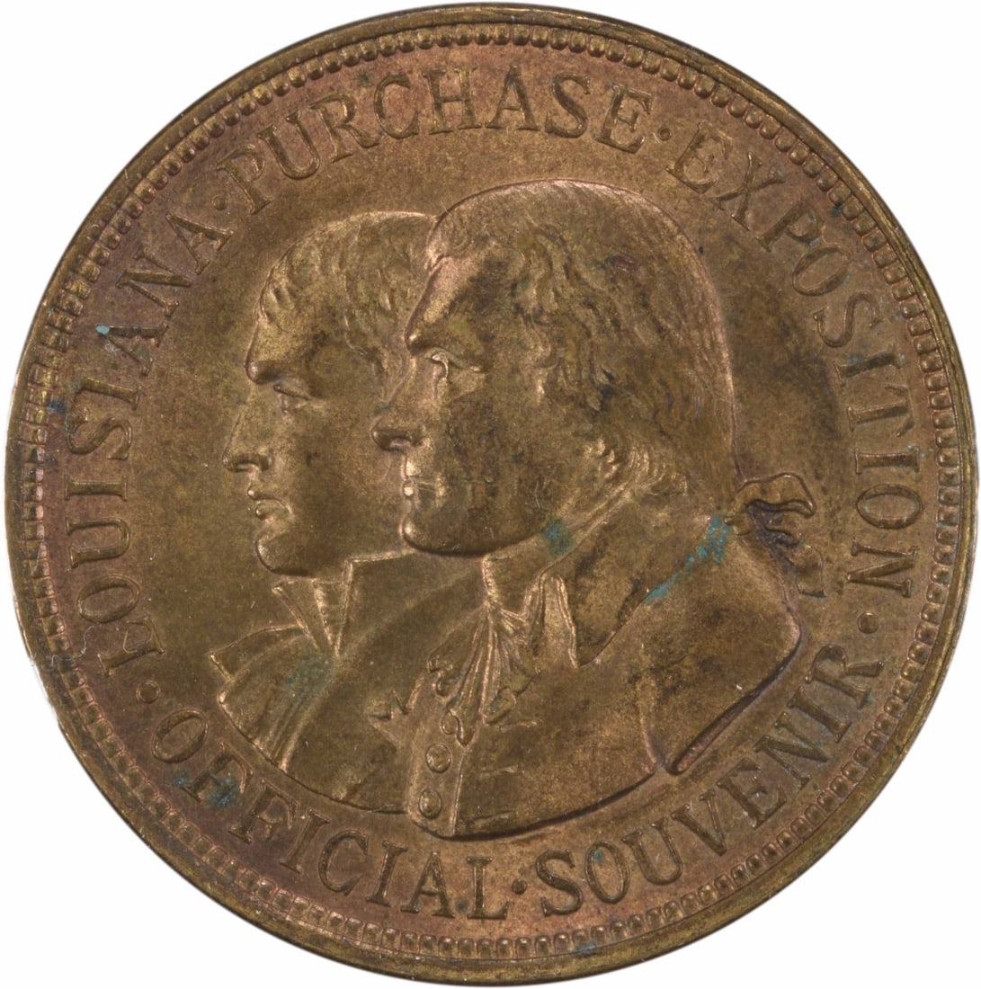 United States 1904 Louisiana Purchase HK-301 So Called Dollar Medal (1 of 2)
