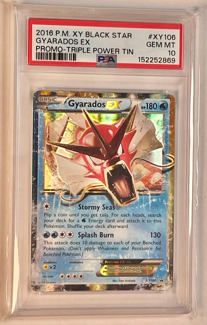 PSA 10 Gem Mint Gyarados ex XY106 Holo Promo Card (1 of 2)
