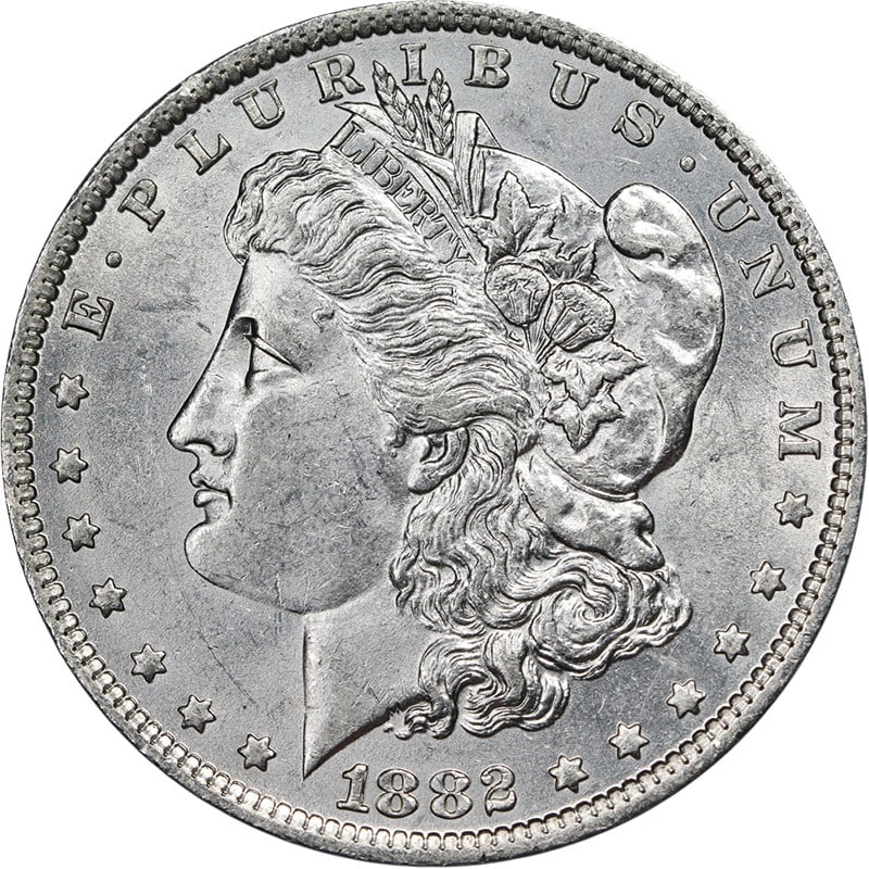 1882 O over S Morgan Silver Dollar VAM 3 Uncirculated (1 of 2)