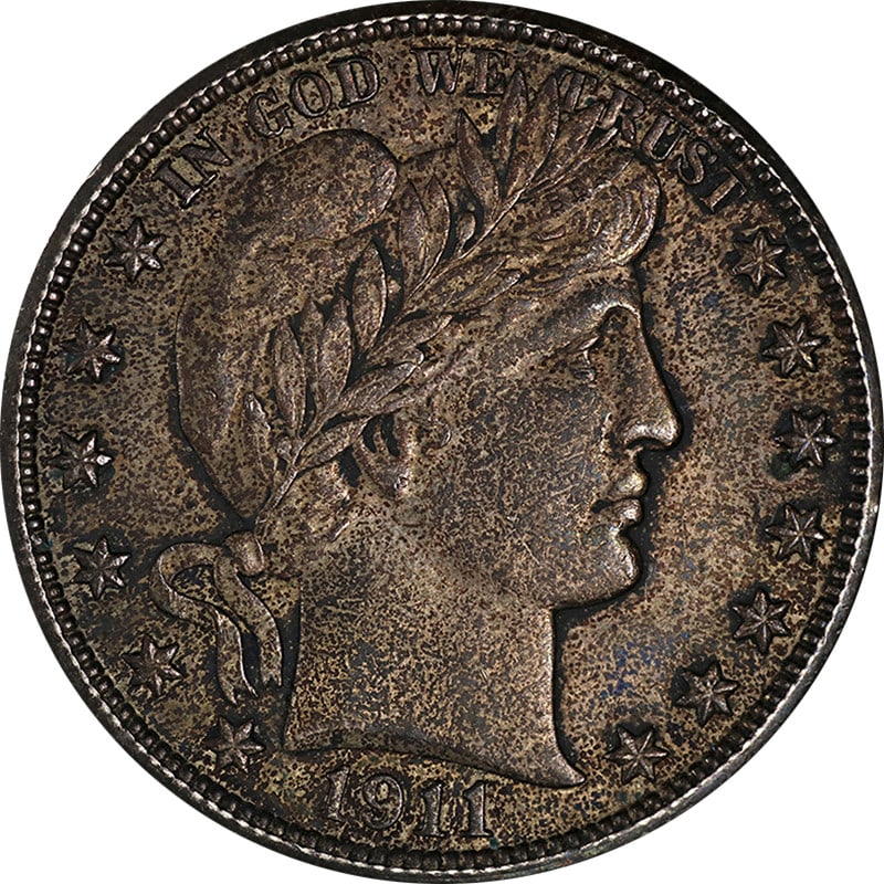 1911 Philadelphia Barber Half Dollar Silver Uncertified Nice BU (1 of 2)