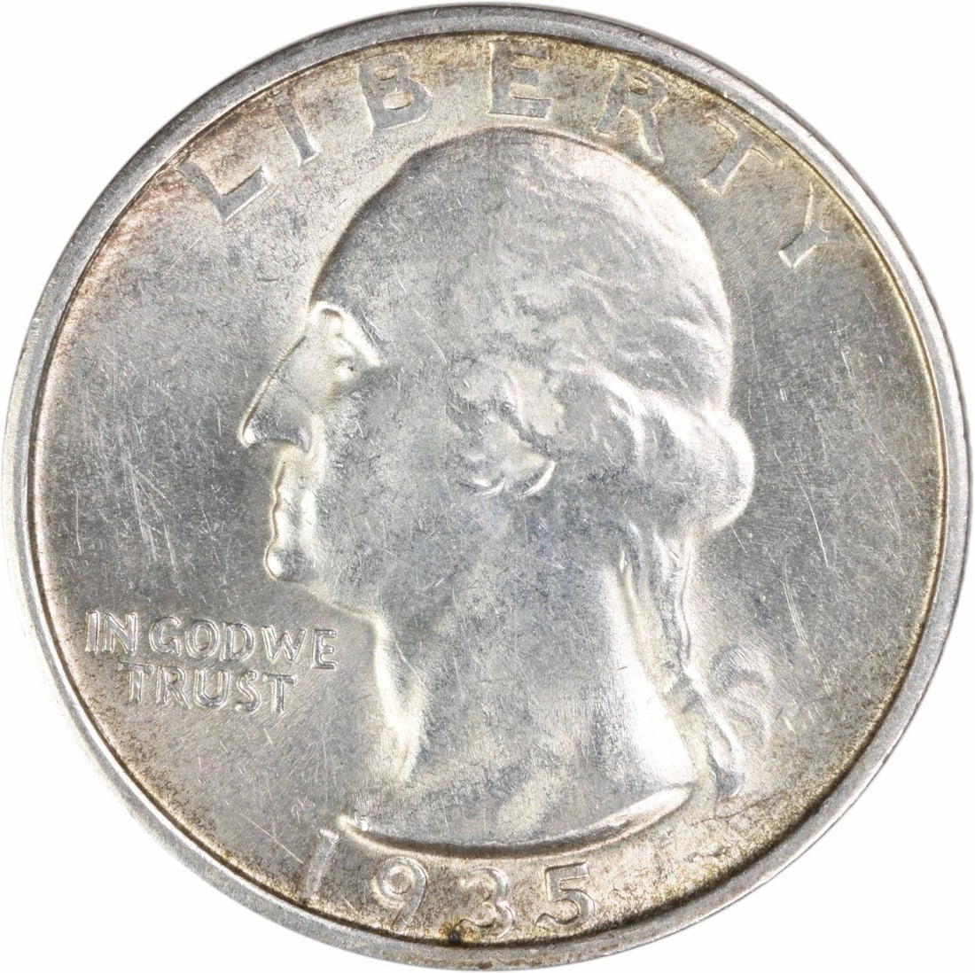 1935 D Washington Quarter Silver 25C BU Uncertified: 1935 D Washington Quarter Silver 25C BU Uncertified 1935-D Washington quarter struck in silver. This uncertified coin is listed as uncirculated with a BU grade and is offered as a pre-owned piece. Spe