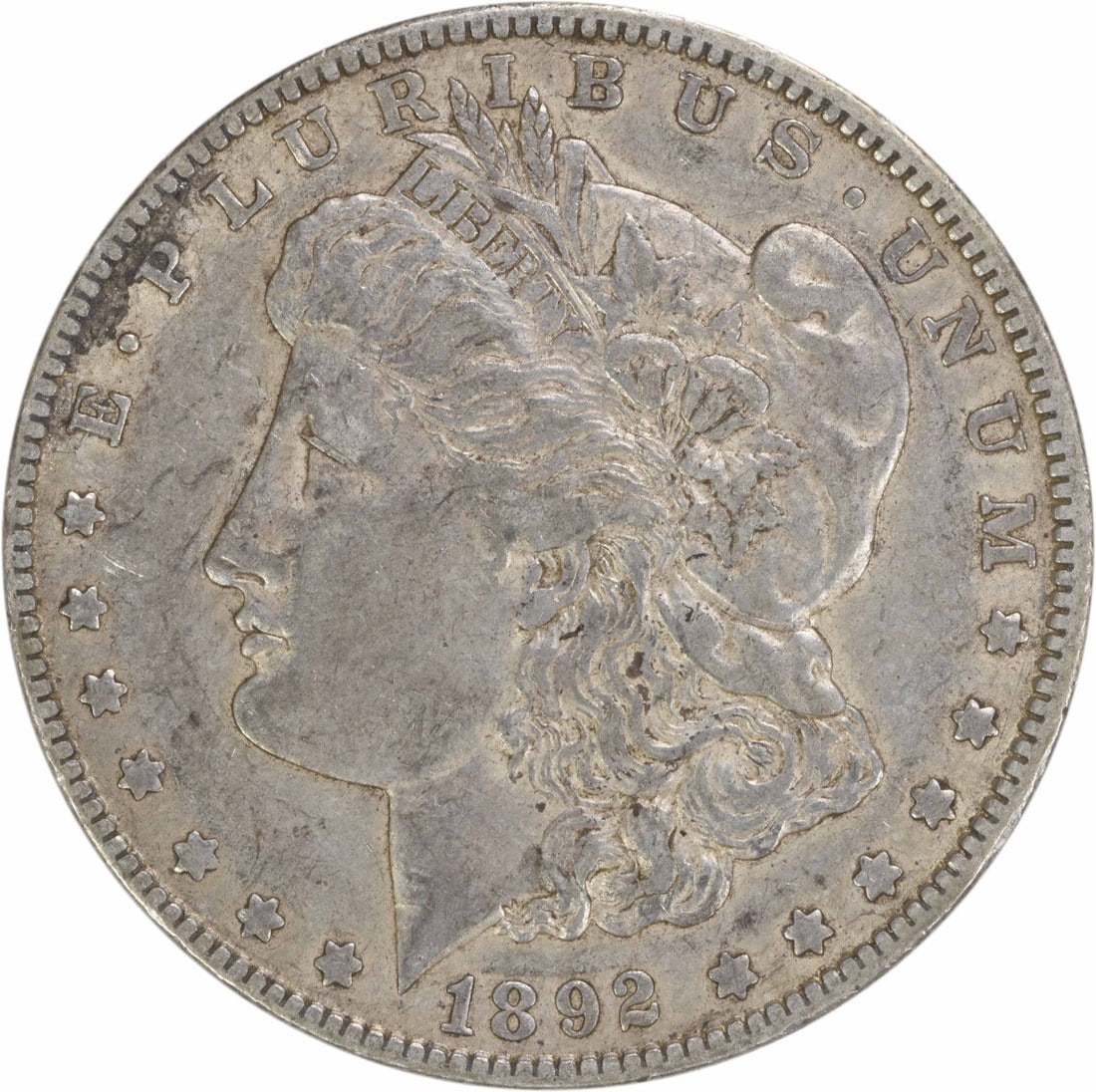1892-O Morgan Silver Dollar EF Uncertified New Orleans Coin: 1892-O Morgan Silver Dollar EF Uncertified New Orleans Coin This 1892-O Morgan Silver Dollar is a classic piece of American numismatic history. Struck in 90% silver and 10% copper, this coin features 