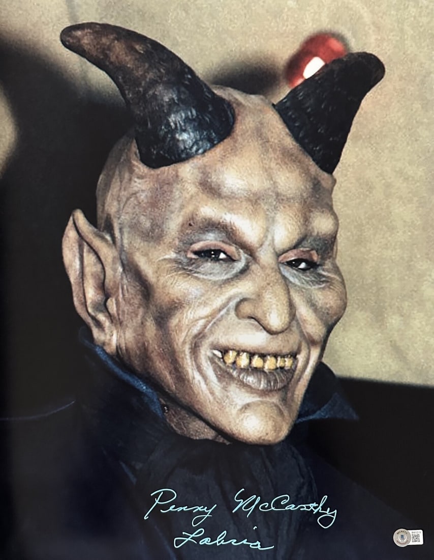 Autographed Labria Star Wars Cantina 16x20 Photo Penny McCarthy Beckett Certified: Autographed Labria Star Wars Cantina 16x20 Photo Penny McCarthy Beckett Certified This is a 16x20 color photograph signed by Penny McCarthy, who portrayed the cantina alien Labria in the original Star