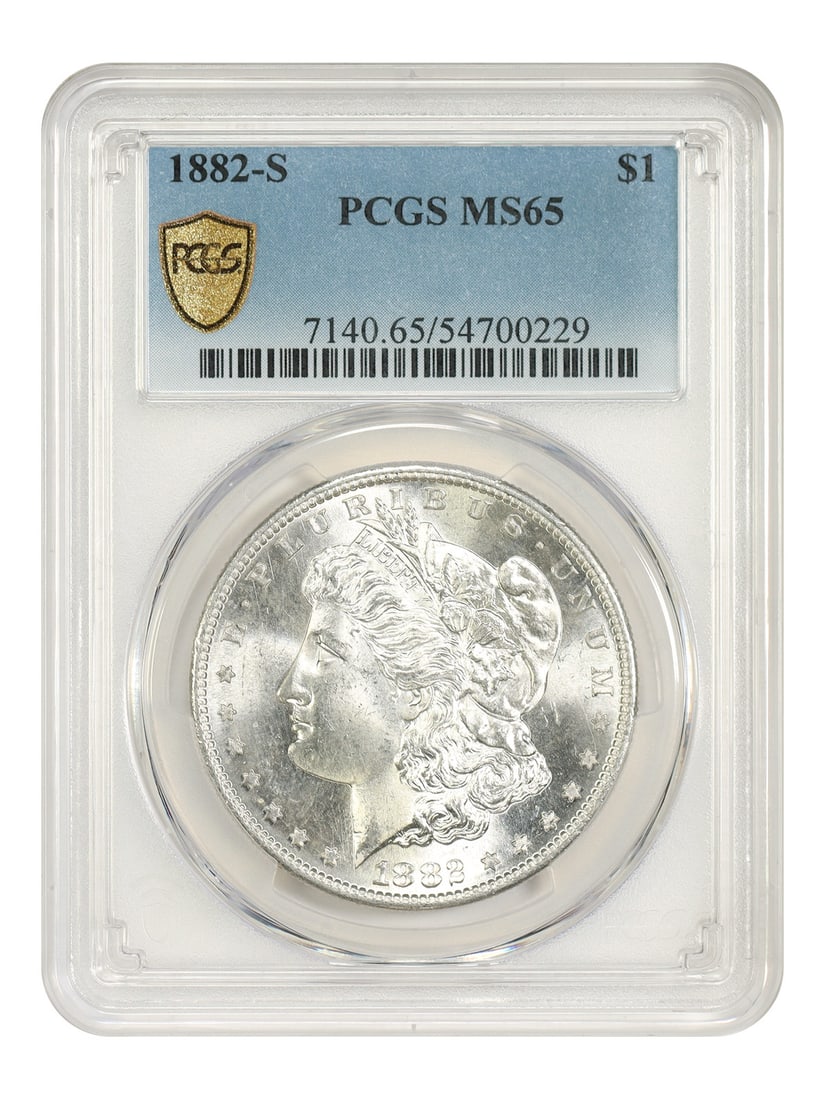 PCGS MS65 1882 S Morgan Silver Dollar $1 Uncirculated (1 of 4)