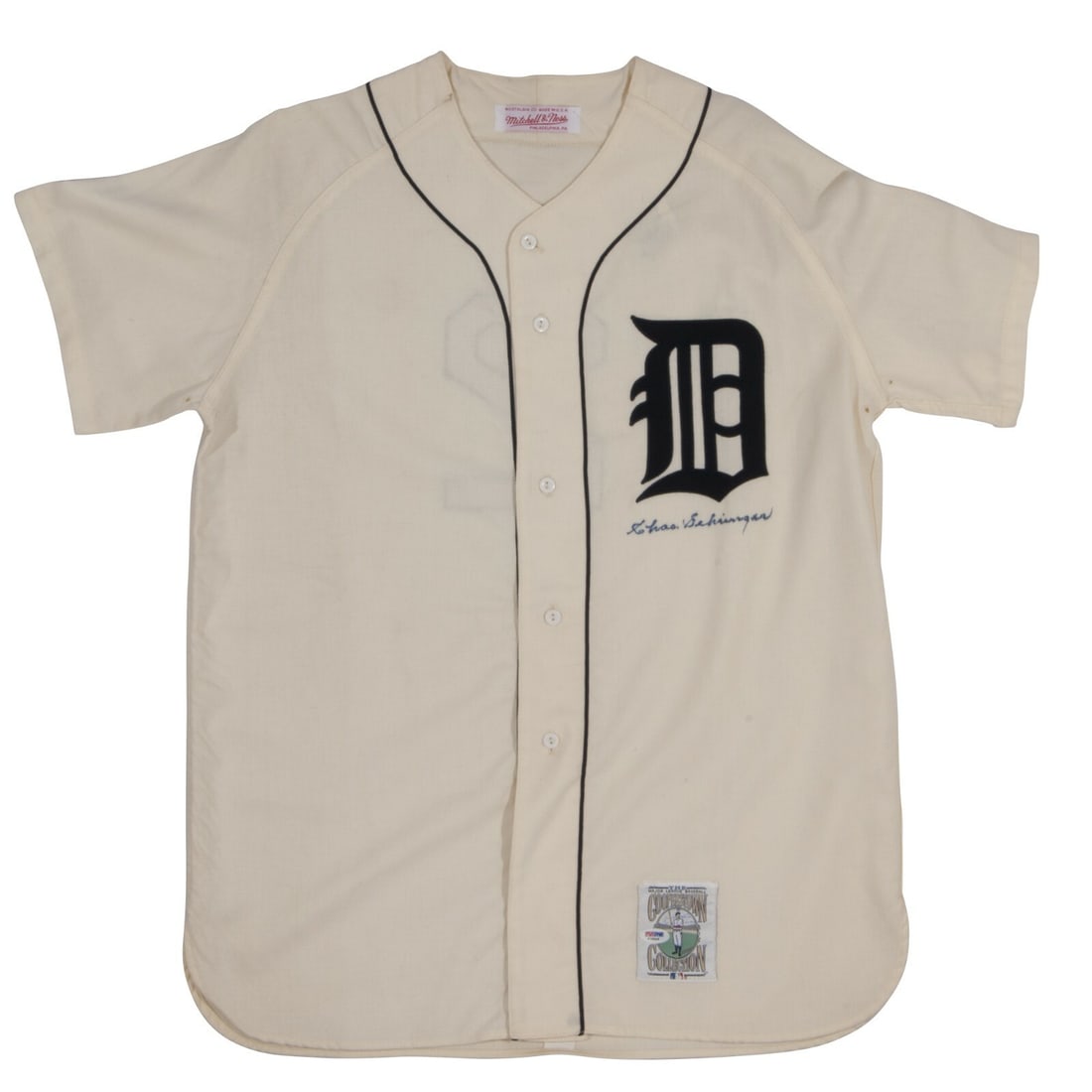 Rare Charlie Gehringer Autographed Detroit Tigers Jersey PSA DNA COA (1 of 7)