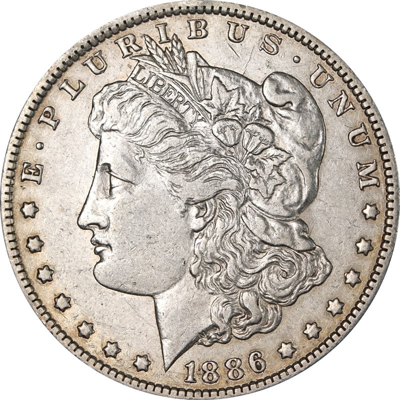 1886 O Mint Morgan Silver Dollar VAM E Reverse Variety (1 of 2)