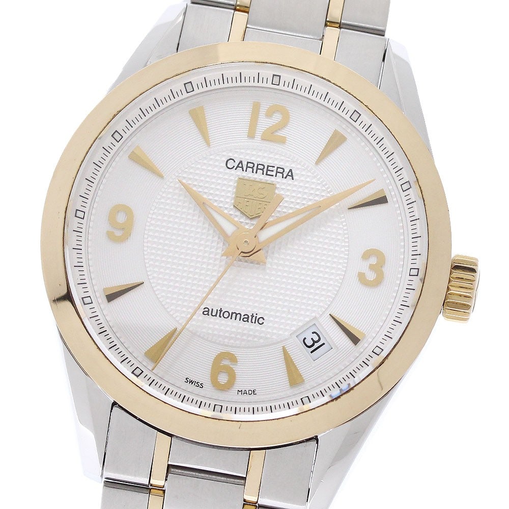 TAG Heuer Carrera men's automatic wristwatch date ref WV2250.BD0791: TAG Heuer Carrera men's automatic wristwatch date ref WV2250.BD0791 TAG Heuer Carrera men's wristwatch with automatic movement and date function. This Swiss-made watch features a silver dial and a sta