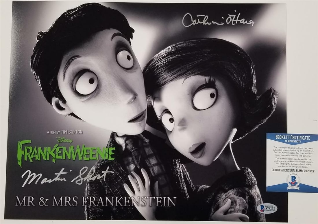 Frankenweenie 11x14 Photo Signed by Martin Short Catherine O'Hara Beckett COA (1 of 1)