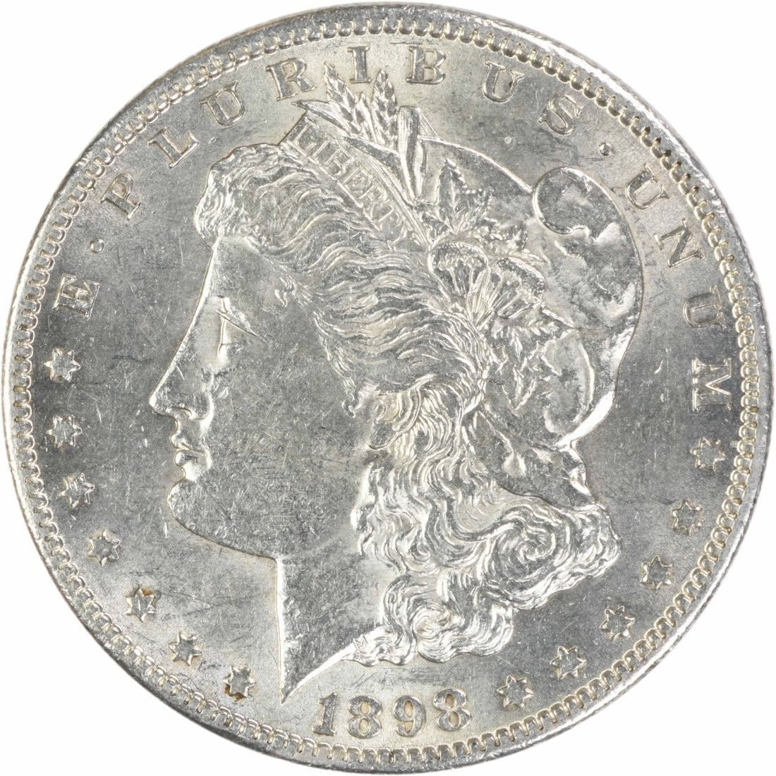 1898 S Morgan Dollar AU San Francisco Mint Uncertified: 1898 S Morgan Dollar AU San Francisco Mint Uncertified 1898-S Morgan Silver Dollar in AU slider grade. This uncertified, pre-owned coin is circulated and struck in a 90% silver and 10% copper composit
