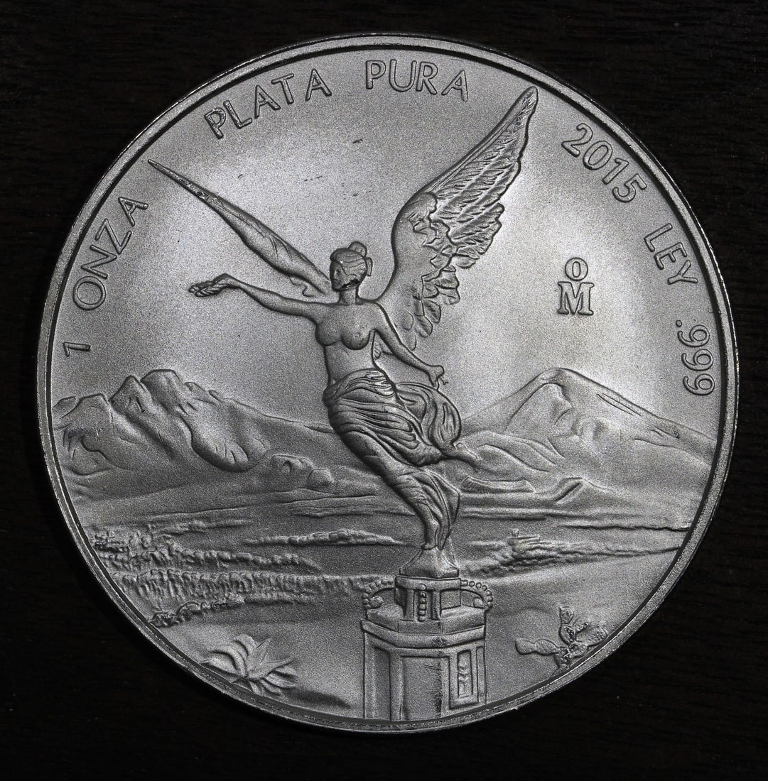 2015 Mexico 1 oz .999 Silver Libertad Onza Coin: 2015 Mexico 1 oz .999 Silver Libertad Onza Coin 2015-Mo Mexico Silver Libertad Onza bullion coin. This pre-owned, ungraded piece contains 1 oz of .999 fine silver and is uncertified. Specifications It