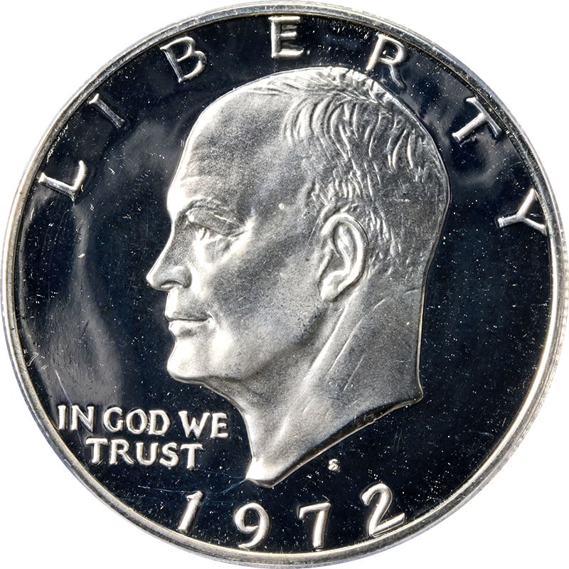 ICG PR70 DCAM 1972-S Eisenhower Ike Silver Proof Dollar (1 of 4)