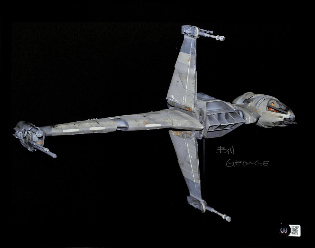 11x14 Star Wars B-Wing photo signed by Bill George Beckett (1 of 1)