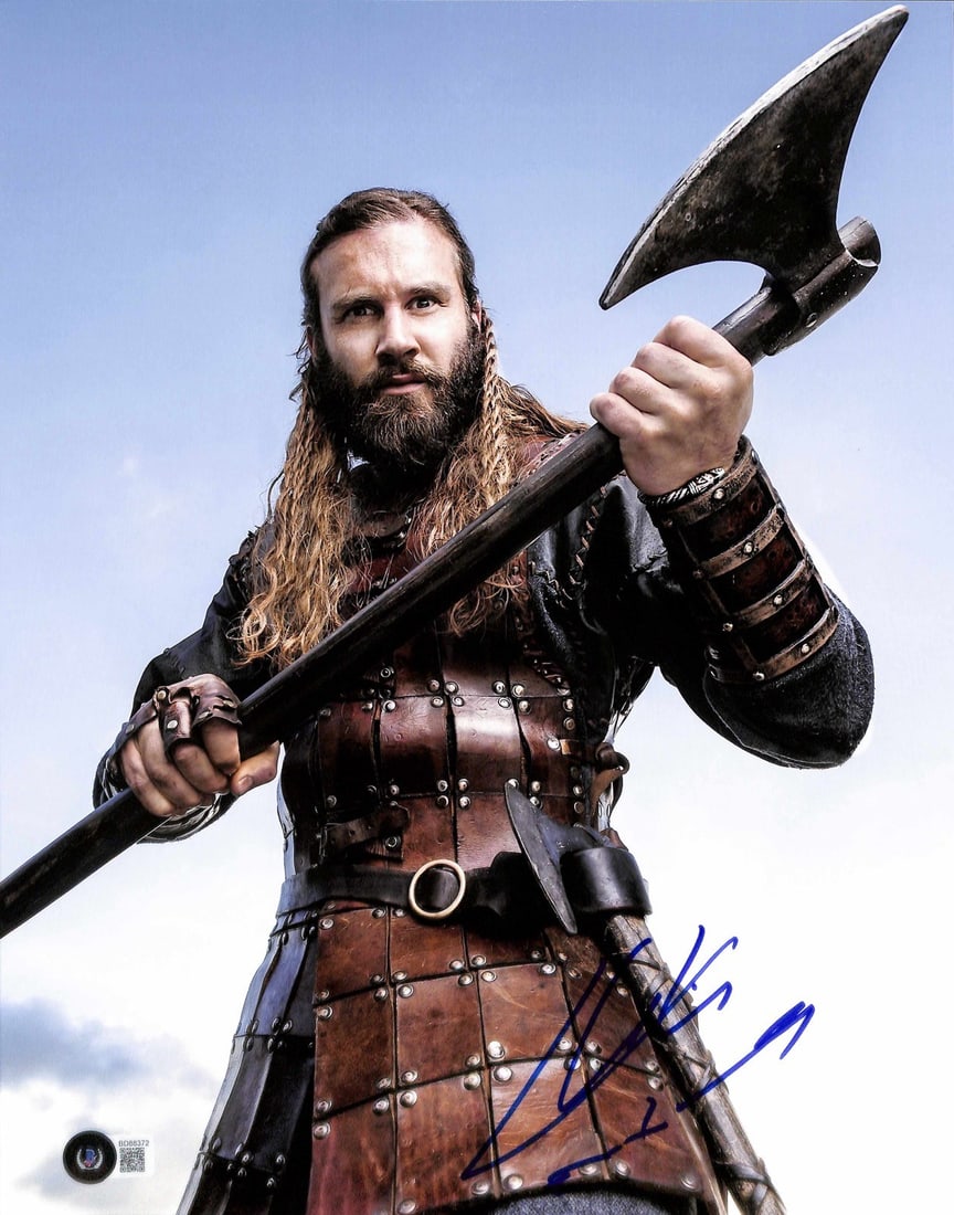 Beckett certified 11x14 signed photo of Clive Standen as Rollo in Vikings (1 of 1)