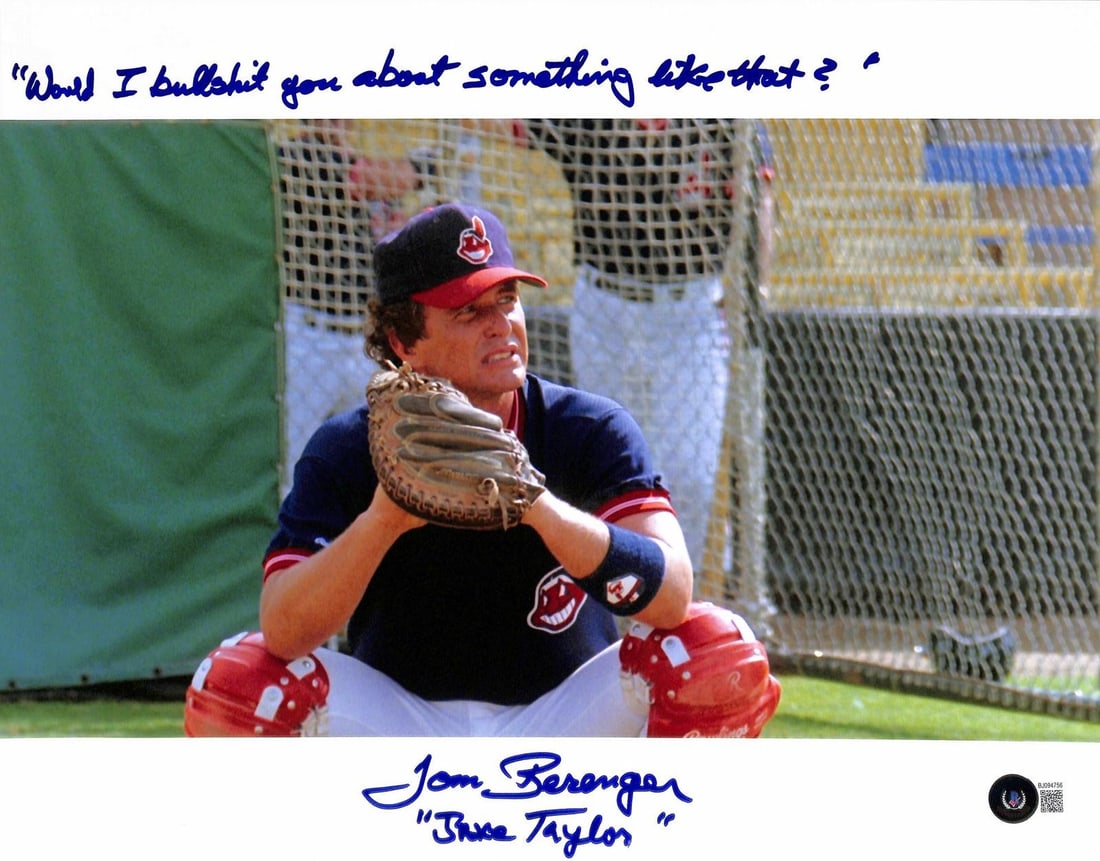 Beckett Authenticated 11x14 Tom Berenger Jake Taylor Signed Photo (1 of 1)