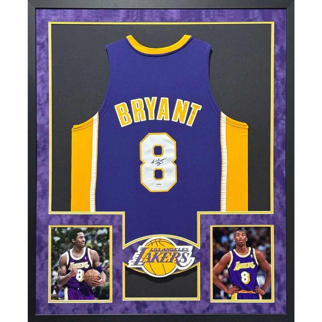 Framed LA Lakers Kobe Bryant Autographed Jersey PSA DNA (1 of 3)