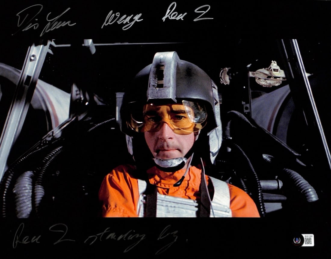 Beckett Certified 11x14 Star Wars Wedge Photo Signed by Denis Lawson (1 of 1)
