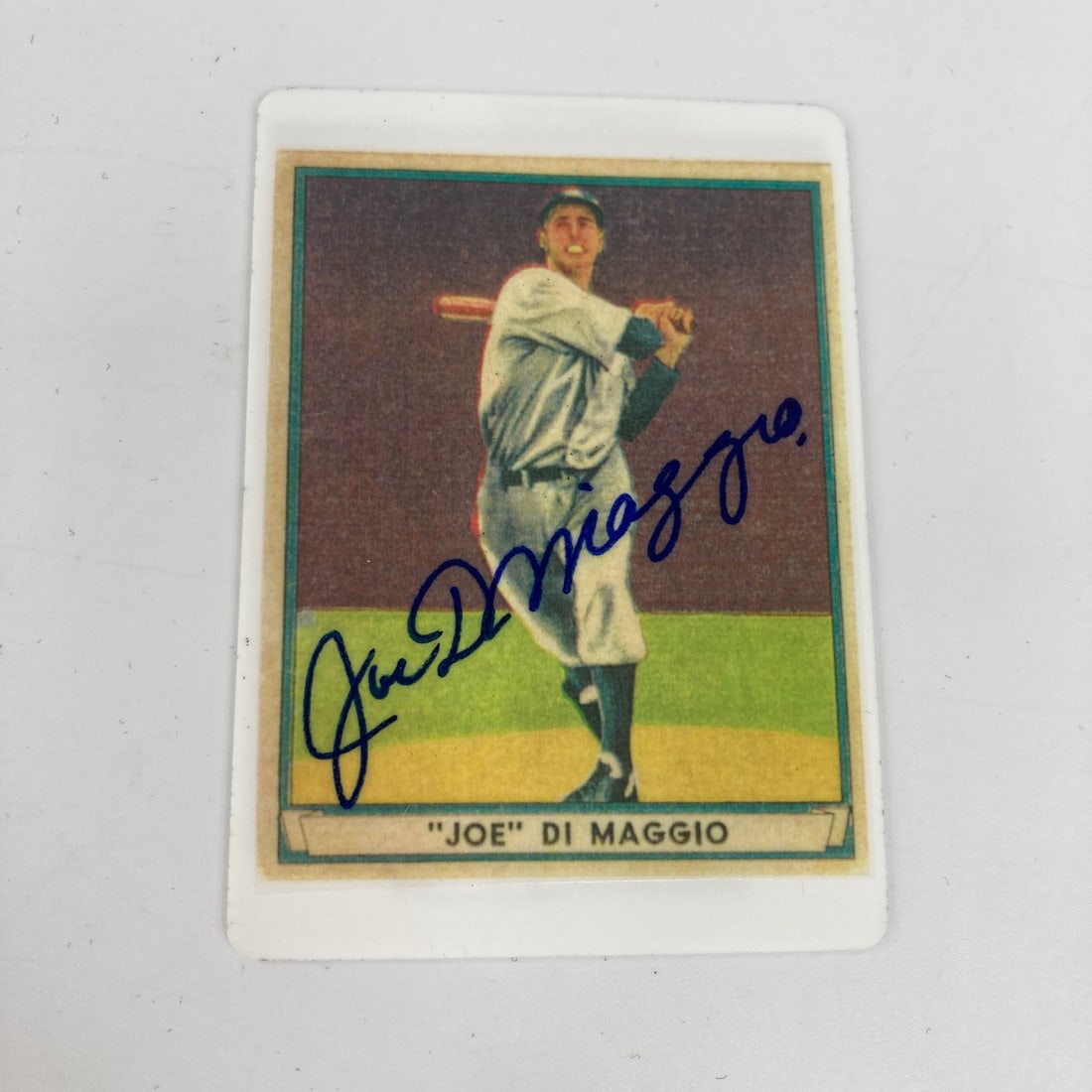 Joe DiMaggio autographed 1941 Play Ball porcelain card with JSA COA (1 of 4)